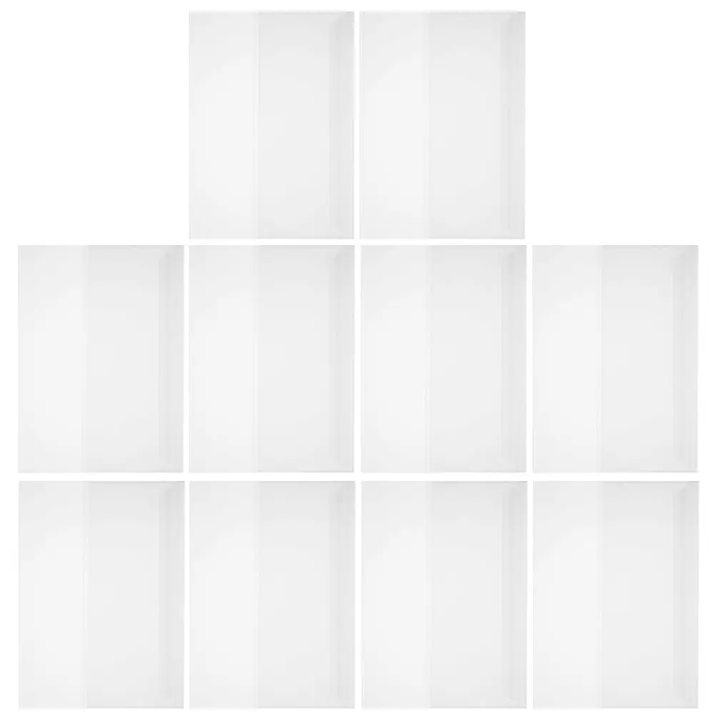 10Sheets WaterproofBookFilm ClearPlasticCovers TextbookProtectors DurableTransparent NoTaping Required SchoolHomeOfficeUse
10Sheets WaterproofBookFilm ClearPlasticCovers TextbookProtectors DurableTransparent NoTaping Required SchoolHomeOfficeUse