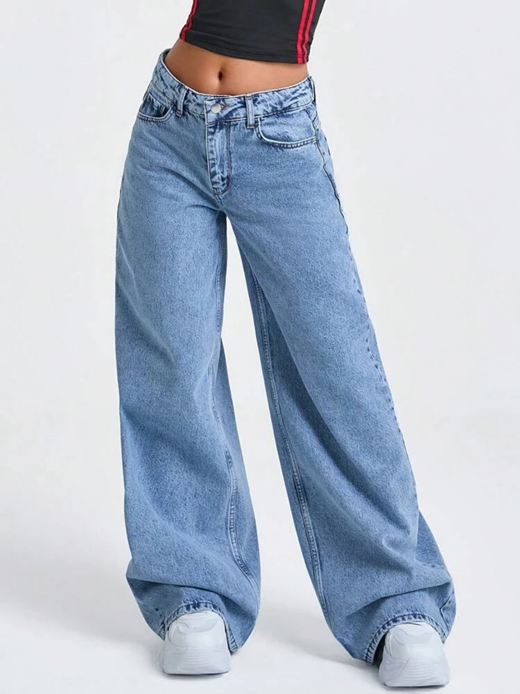2026 New Snow Washed Loose Wide Leg Women's Jeans Trend Casual Versatile Low Waist Floor-Length Pants
2026 New Snow Washed Loose Wide Leg Women's Jeans Trend Casual Versatile Low Waist Floor-Length Pants