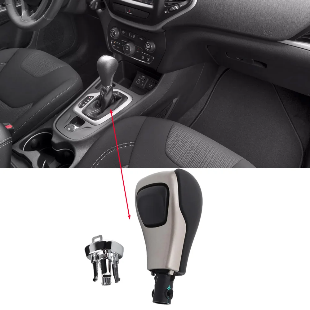 Automatic Transmission Car Gear Shift Shifter Lever Knob for Jeep Cherokee 2014 2015 2016 2017 2018 2019 5YD291X9AB 5YD291X9AA
Automatic Transmission Car Gear Shift Shifter Lever Knob for Jeep Cherokee 2014 2015 2016 2017 2018 2019 5YD291X9AB 5YD291X9AA