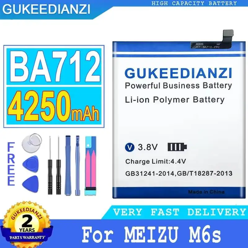Mobile Phone Battery For Meizu M6s For Meilan S6 Mblu S6 M712Q M C M712H BA712 Durable 4250mAh
Mobile Phone Battery For Meizu M6s For Meilan S6 Mblu S6 M712Q M C M712H BA712 Durable 4250mAh
