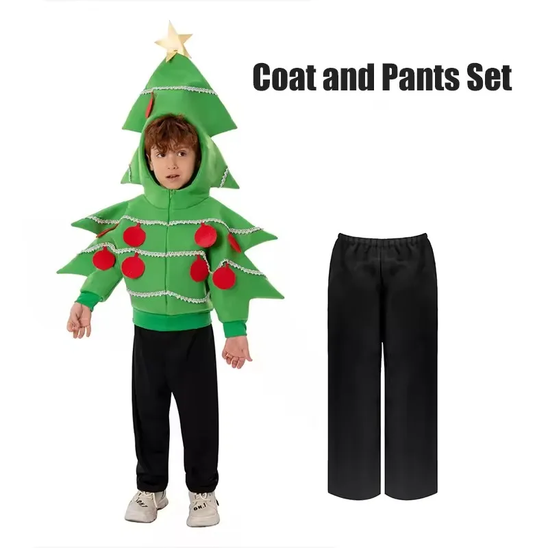 Kids Christmas Tree Costume Set Fancy Dress Up Coat and Pants Outfit for Children's Festive Holiday Party Christmas Cosplay
Kids Christmas Tree Costume Set Fancy Dress Up Coat and Pants Outfit for Children's Festive Holiday Party Christmas Cosplay