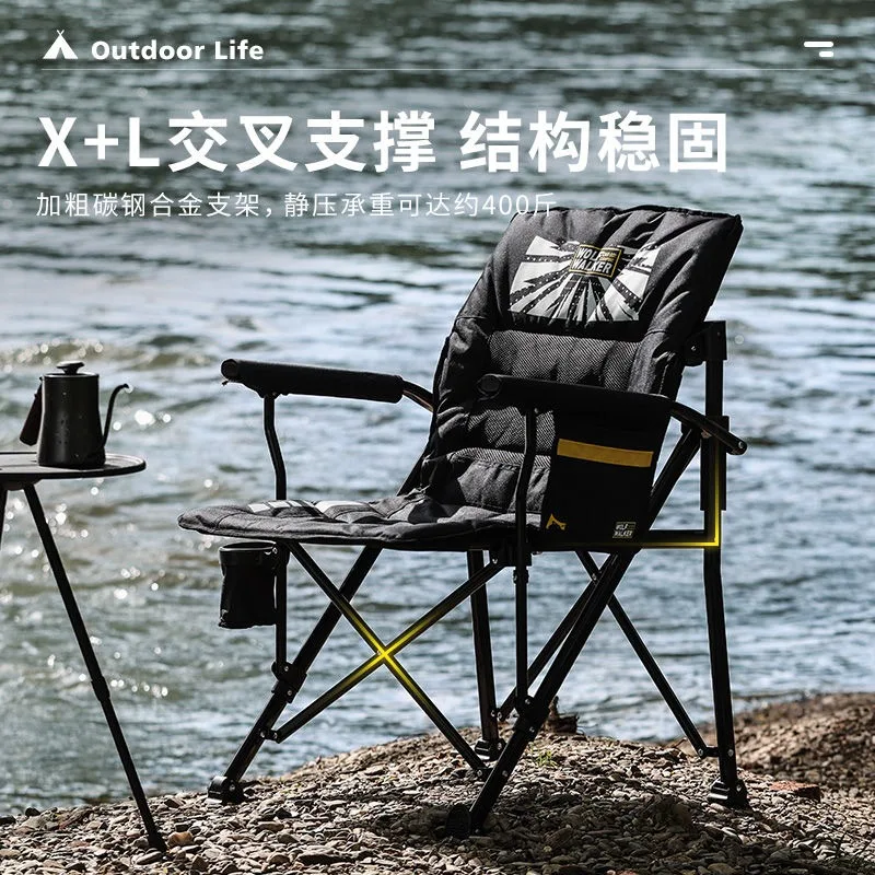 High-Back Outdoor Fold Recliner Camping Fishing Chair Portable Adjustable Ergo Sillas De Playa Outdoor Furniture Folding Chair
High-Back Outdoor Fold Recliner Camping Fishing Chair Portable Adjustable Ergo Sillas De Playa Outdoor Furniture Folding Chair