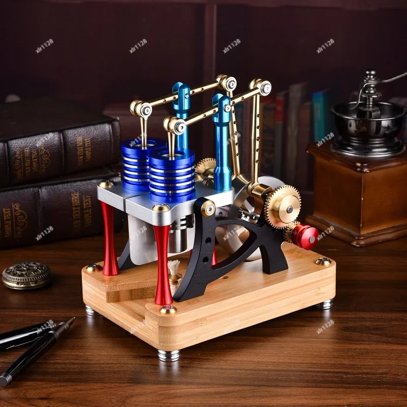 Single Cylinder Stirling Engine Model Alloy External Combustion Engine with Motor, Air Powered
Single Cylinder Stirling Engine Model Alloy External Combustion Engine with Motor, Air Powered