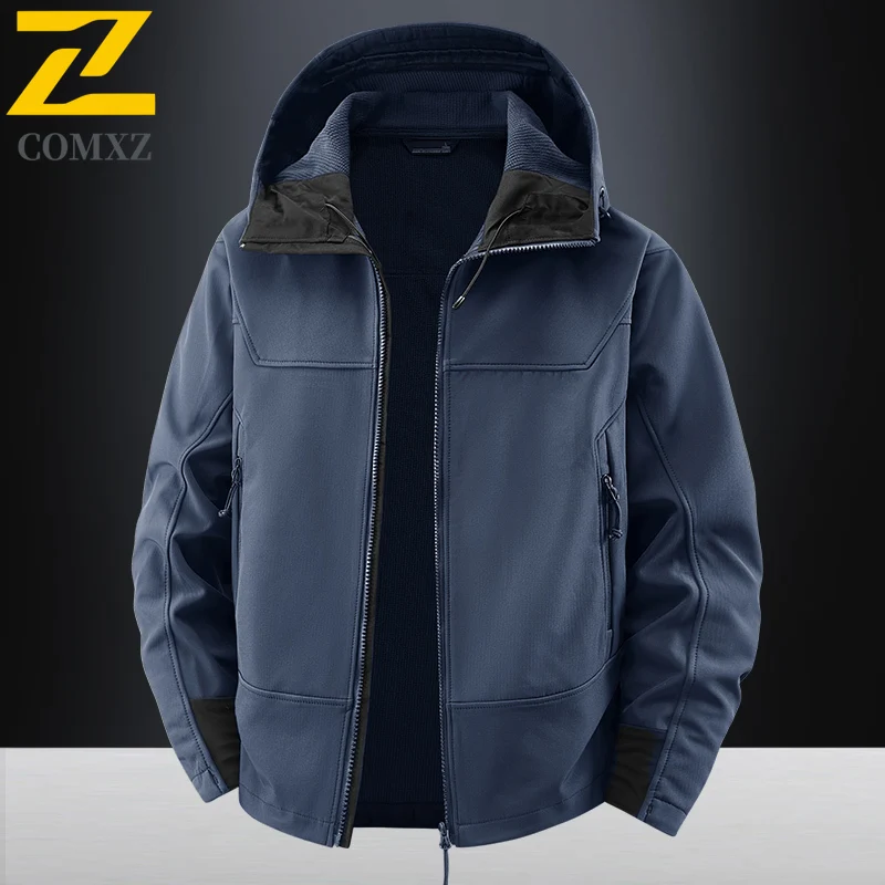Men Charge Jacket 2025 New Soft Shell Velvet Windproof Waterproof Breathable Hooded Jacket Outdoor Camping Hiking Zipper Jacket
Men Charge Jacket 2025 New Soft Shell Velvet Windproof Waterproof Breathable Hooded Jacket Outdoor Camping Hiking Zipper Jacket