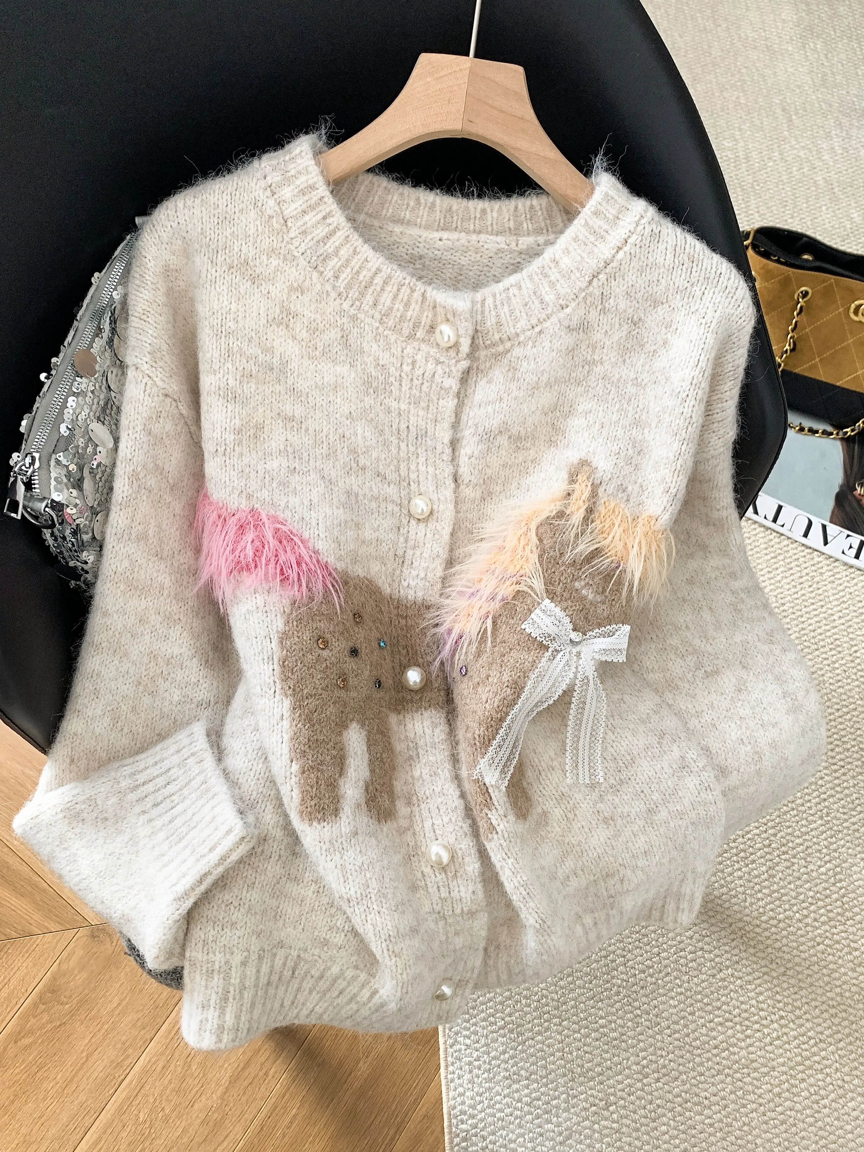 Ladies' Loose Fit Cashmere Sweater with Tassel Autumn Winter New Style Lazy Fashion Small Size Outerwear Coat
Ladies' Loose Fit Cashmere Sweater with Tassel Autumn Winter New Style Lazy Fashion Small Size Outerwear Coat