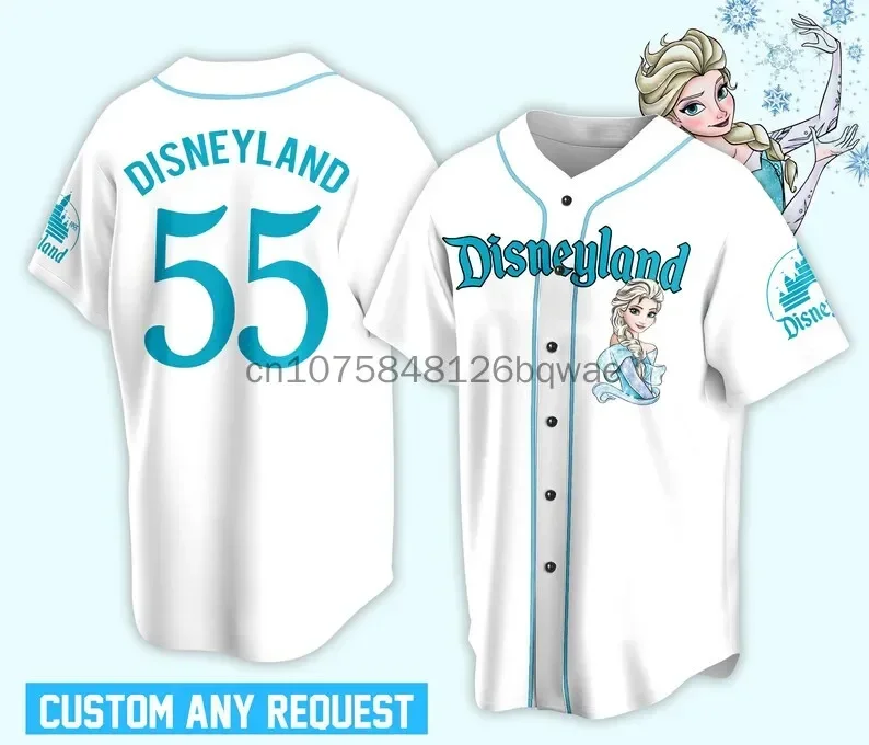 2024 Disney Elsa Princess Custom Name Baseball Jersey Outdoor Sports Style Casual Jersey Men's and Women's Personalized T-shirt
2024 Disney Elsa Princess Custom Name Baseball Jersey Outdoor Sports Style Casual Jersey Men's and Women's Personalized T-shirt