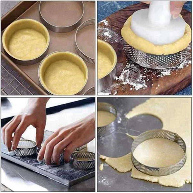 Circular Tart Rings Cake Mousse Mold Stainless Steel Fruit Pie Quiches Rings 5Pcs 6Cm
Circular Tart Rings Cake Mousse Mold Stainless Steel Fruit Pie Quiches Rings 5Pcs 6Cm