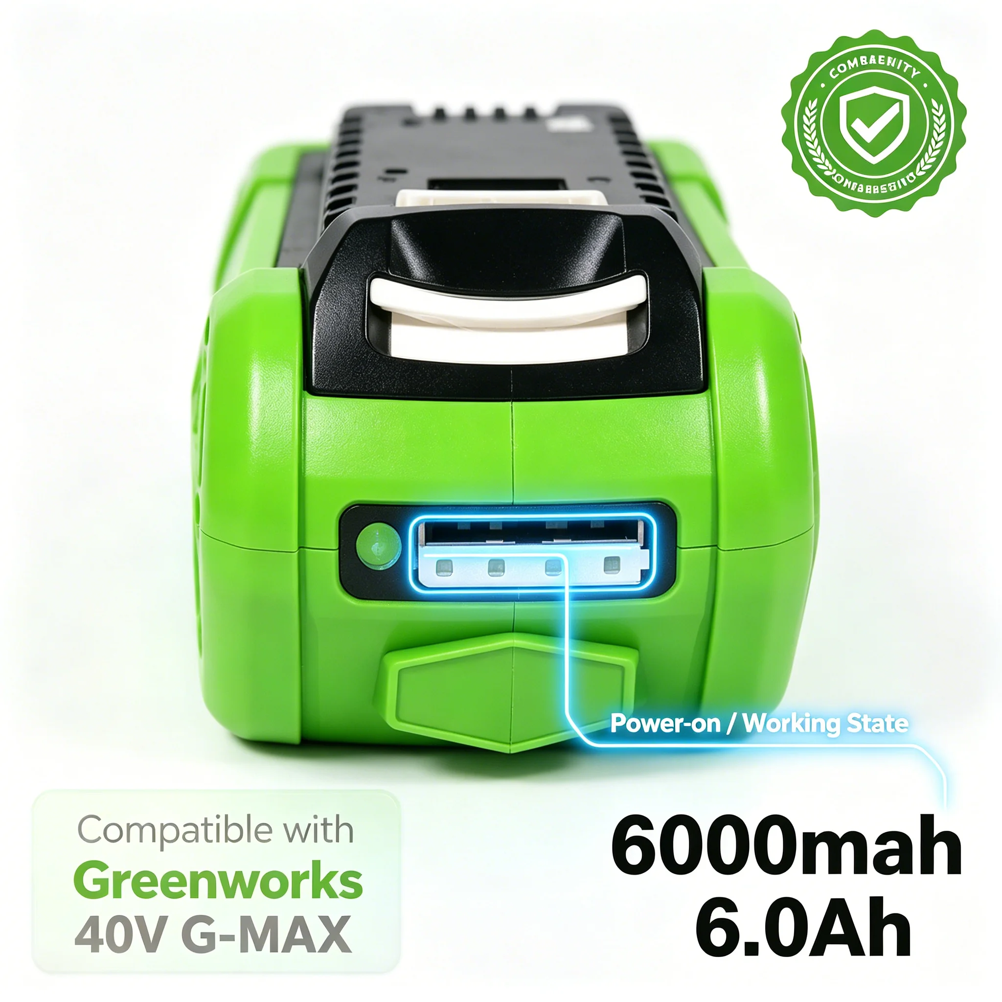 For Greenworks 40V Batteries 6000mah GreenWorks G-MAX Li-ion Battery Manufacturer Replacement Battery For Lawn Mower Power Tool
For Greenworks 40V Batteries 6000mah GreenWorks G-MAX Li-ion Battery Manufacturer Replacement Battery For Lawn Mower Power Tool
