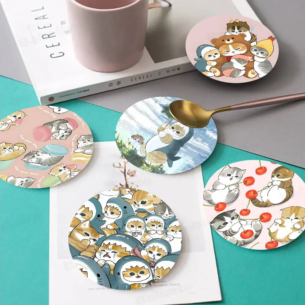 Fashion Luxury Cute mofusand cat Themed Wooden Coaster Non-Slip Heat Resistant Dining Table Decoration Cafe Restaurant Gift
Fashion Luxury Cute mofusand cat Themed Wooden Coaster Non-Slip Heat Resistant Dining Table Decoration Cafe Restaurant Gift