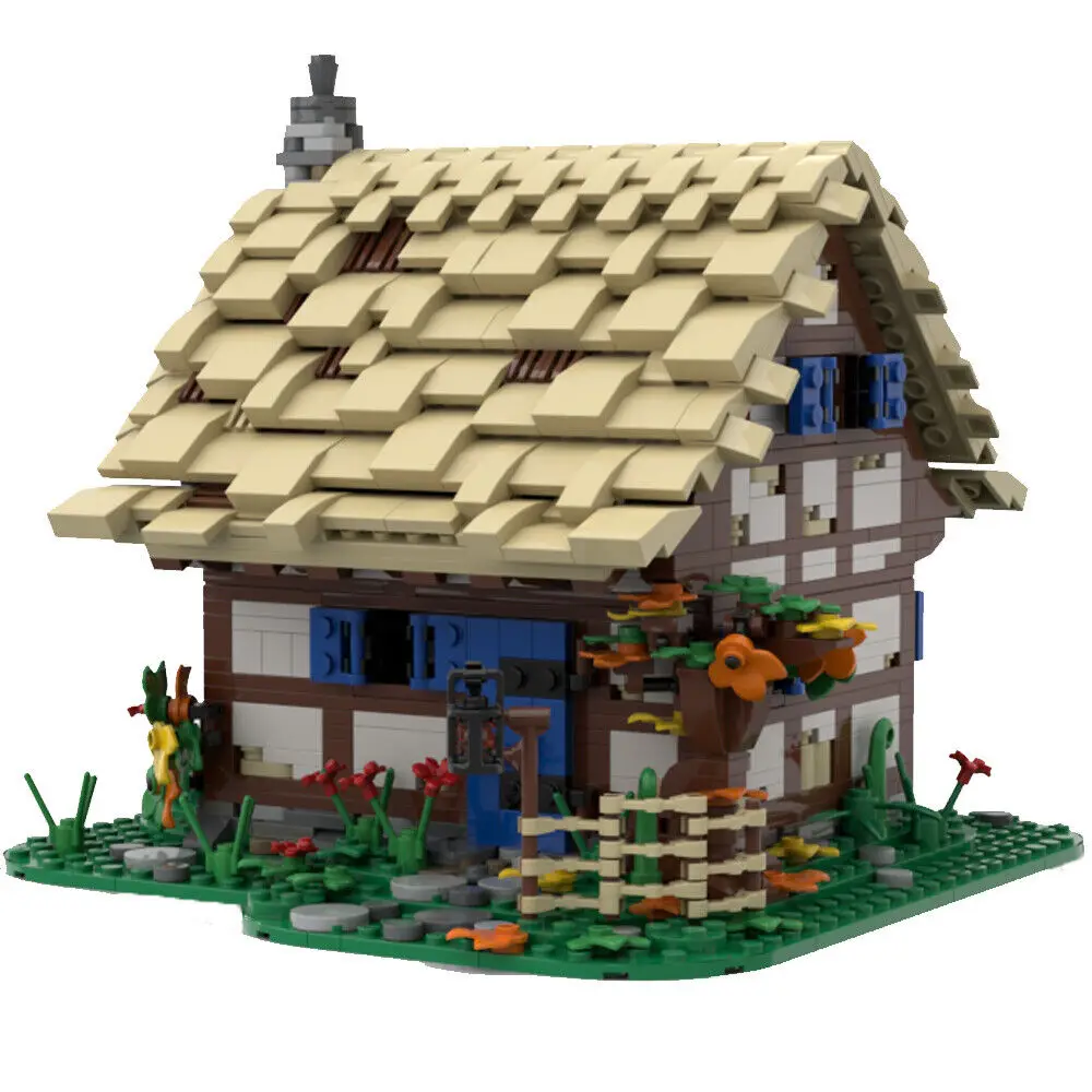 Средневековый деревенский дом с камином, обеденный стол, шкаф 2862 шт. MOC Build
Средневековый деревенский дом с камином, обеденный стол, шкаф 2862 шт. MOC Build