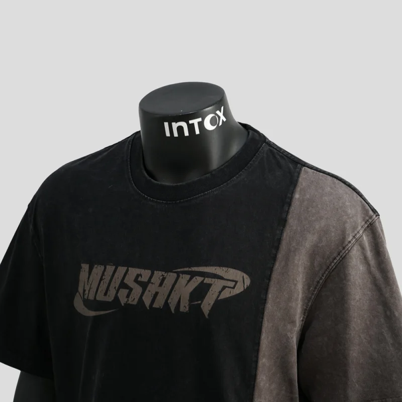 Ретро японская стираная винтажная футболка для мужчин, летняя модная брендовая элитная свободная повседневная футболка с цветными блоками 
Ретро японская стираная винтажная футболка для мужчин, летняя модная брендовая элитная свободная повседневная футболка с цветными блоками