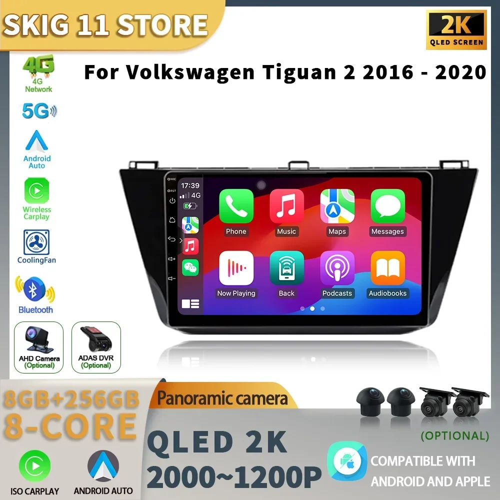 For Volkswagen Tiguan 2 2016 - 2020 Car Multimedia Stereo Player Navigation GPS Auto Carplay Rear camera Video 5G wifi Android13
For Volkswagen Tiguan 2 2016 - 2020 Car Multimedia Stereo Player Navigation GPS Auto Carplay Rear camera Video 5G wifi Android13