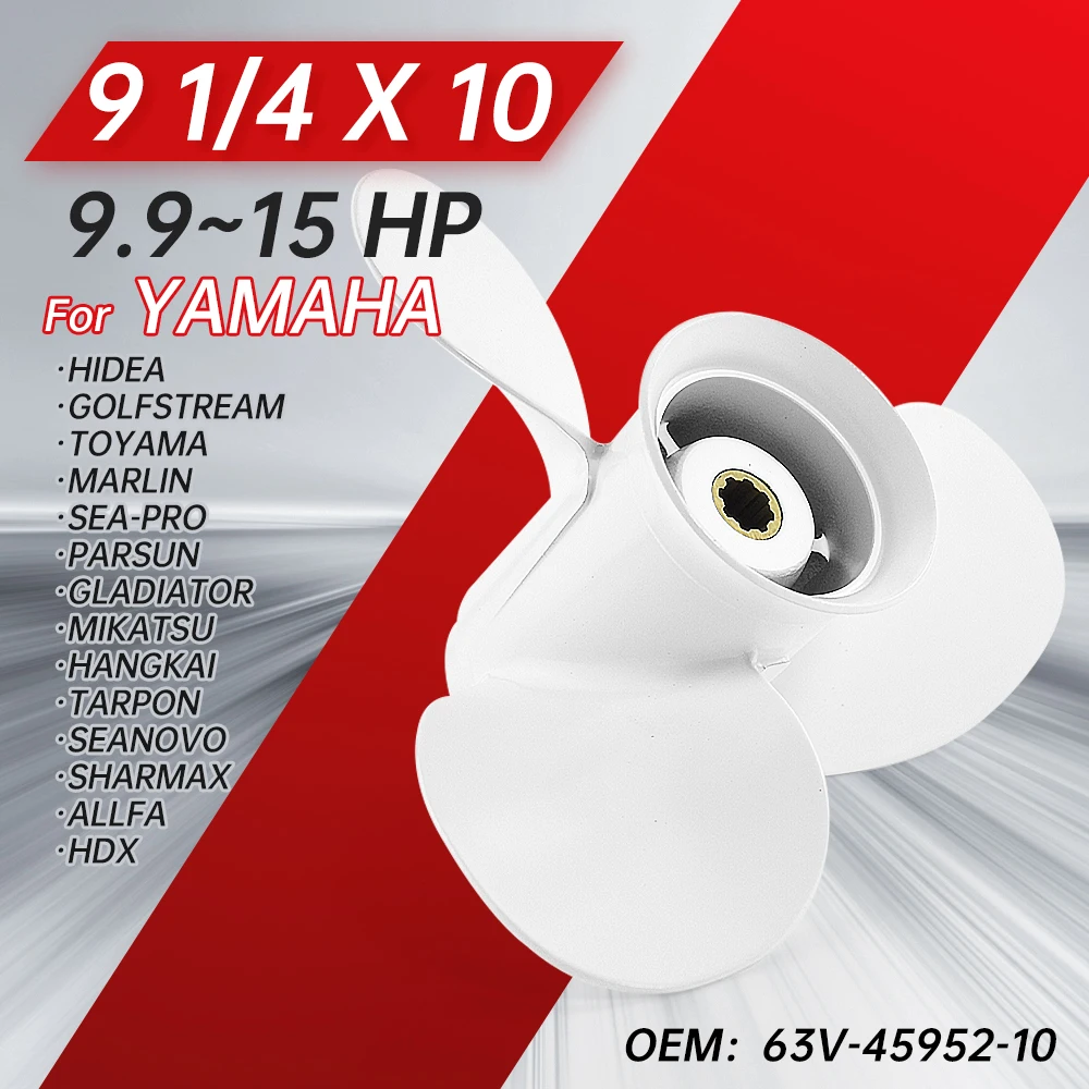 Подвесной Пропеллер для Yamaha 9.9hp 15hp 20hp 9 1/4*10, лодочный винт из алюминиевого сплава, 3 лопасти, 8 лопастей, Судовой двигатель 63V-45952-10-EL
Подвесной Пропеллер для Yamaha 9.9hp 15hp 20hp 9 1/4*10, лодочный винт из алюминиевого сплава, 3 лопасти, 8 лопастей, Судовой двигатель 63V-45952-10-EL