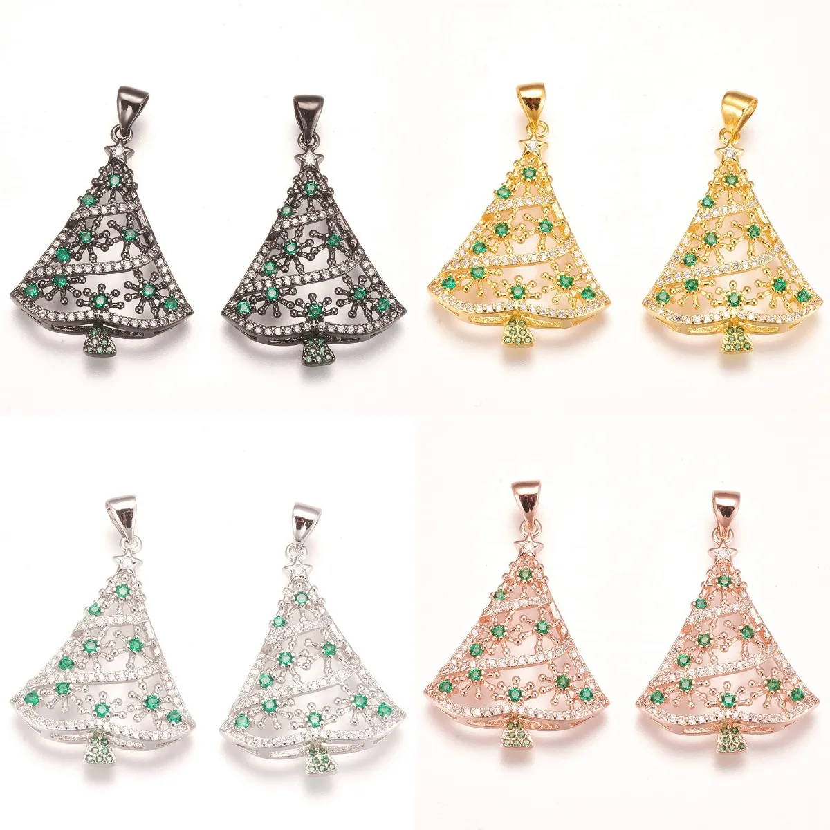 10Pcs Fashion Brass Micro Pave Cubic Zirconia Pendants Christmas Tree Charm For Women Necklaces Charm
10Pcs Fashion Brass Micro Pave Cubic Zirconia Pendants Christmas Tree Charm For Women Necklaces Charm