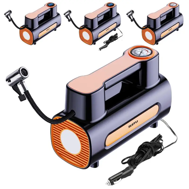 120W Car Air Pump Multi-Purpose Automotive LED Light Tire Inflator Compressor Portable Wheel Inflatable Pump For Car Maintenance
120W Car Air Pump Multi-Purpose Automotive LED Light Tire Inflator Compressor Portable Wheel Inflatable Pump For Car Maintenance