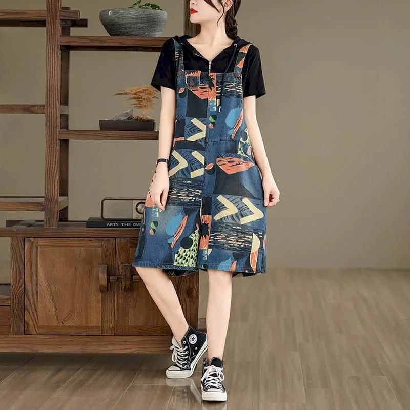 Denim Jumpsuits 2026 Summer Age Reduction Pants Korean Style Wide Leg Shorts Printed Playsuits One Piece Outfits Women Clothing
Denim Jumpsuits 2026 Summer Age Reduction Pants Korean Style Wide Leg Shorts Printed Playsuits One Piece Outfits Women Clothing