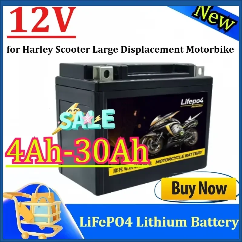 12V 4Ah-30Ah LiFePO4 Motorcycle Starter Battery Lithium Battery for Harley Scooter Large Displacement Motorbike
12V 4Ah-30Ah LiFePO4 Motorcycle Starter Battery Lithium Battery for Harley Scooter Large Displacement Motorbike