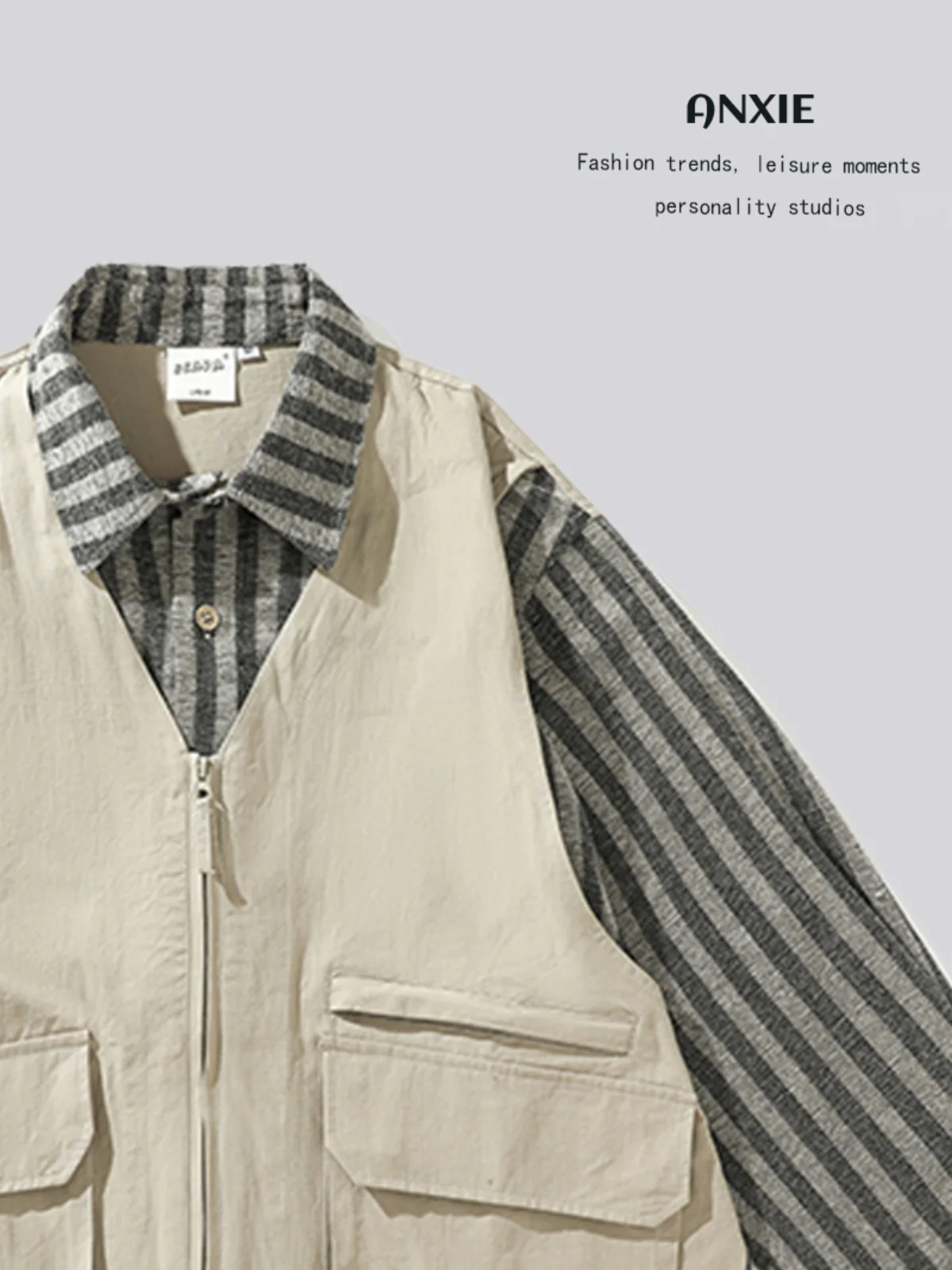 Trendy Brand ANXIE | Recommended Good Stuff | Design | ex Striped Fake Two-Piece irt Jaet
Trendy Brand ANXIE | Recommended Good Stuff | Design | ex Striped Fake Two-Piece irt Jaet