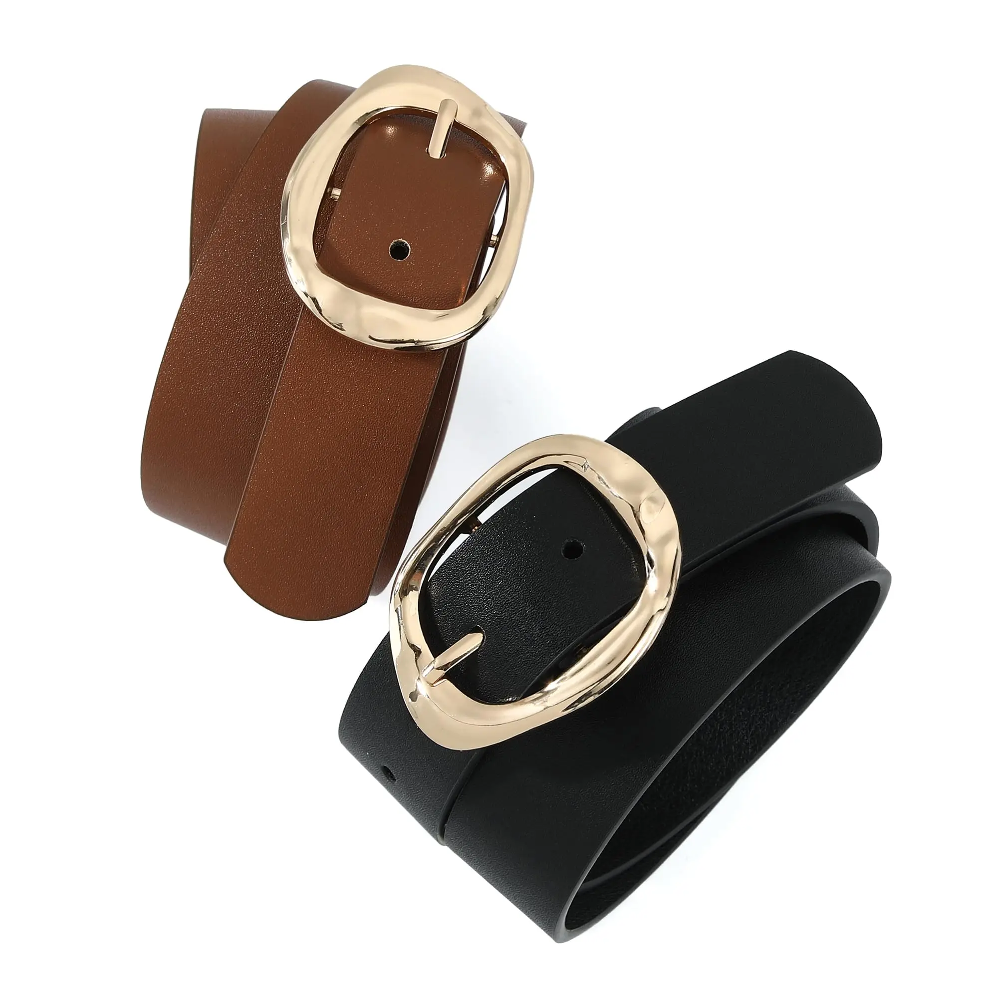 Fashion Women Belts for Jeans Pants Dresses Ladies Fashion Faux Leather Waist Belt with Gold Buckle
Fashion Women Belts for Jeans Pants Dresses Ladies Fashion Faux Leather Waist Belt with Gold Buckle