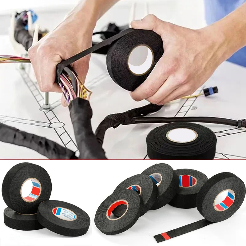 15 Meter Cable Adhesive Tape Black Electrical Heat Resistant Wire Harness Bundle Insulation Auto Car Wiring Fabric Cloth Wrap
15 Meter Cable Adhesive Tape Black Electrical Heat Resistant Wire Harness Bundle Insulation Auto Car Wiring Fabric Cloth Wrap