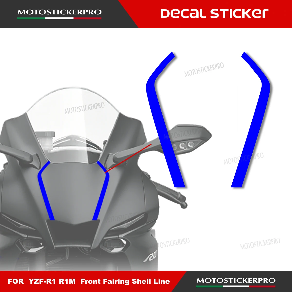 For YAMAHA YZF-R1 R1 R1M 2015-2026 New Sticker Decal 2020-2021-2024-2025 R1m Motorcycle Front Fairing Shell Line Sticker Decal
For YAMAHA YZF-R1 R1 R1M 2015-2026 New Sticker Decal 2020-2021-2024-2025 R1m Motorcycle Front Fairing Shell Line Sticker Decal