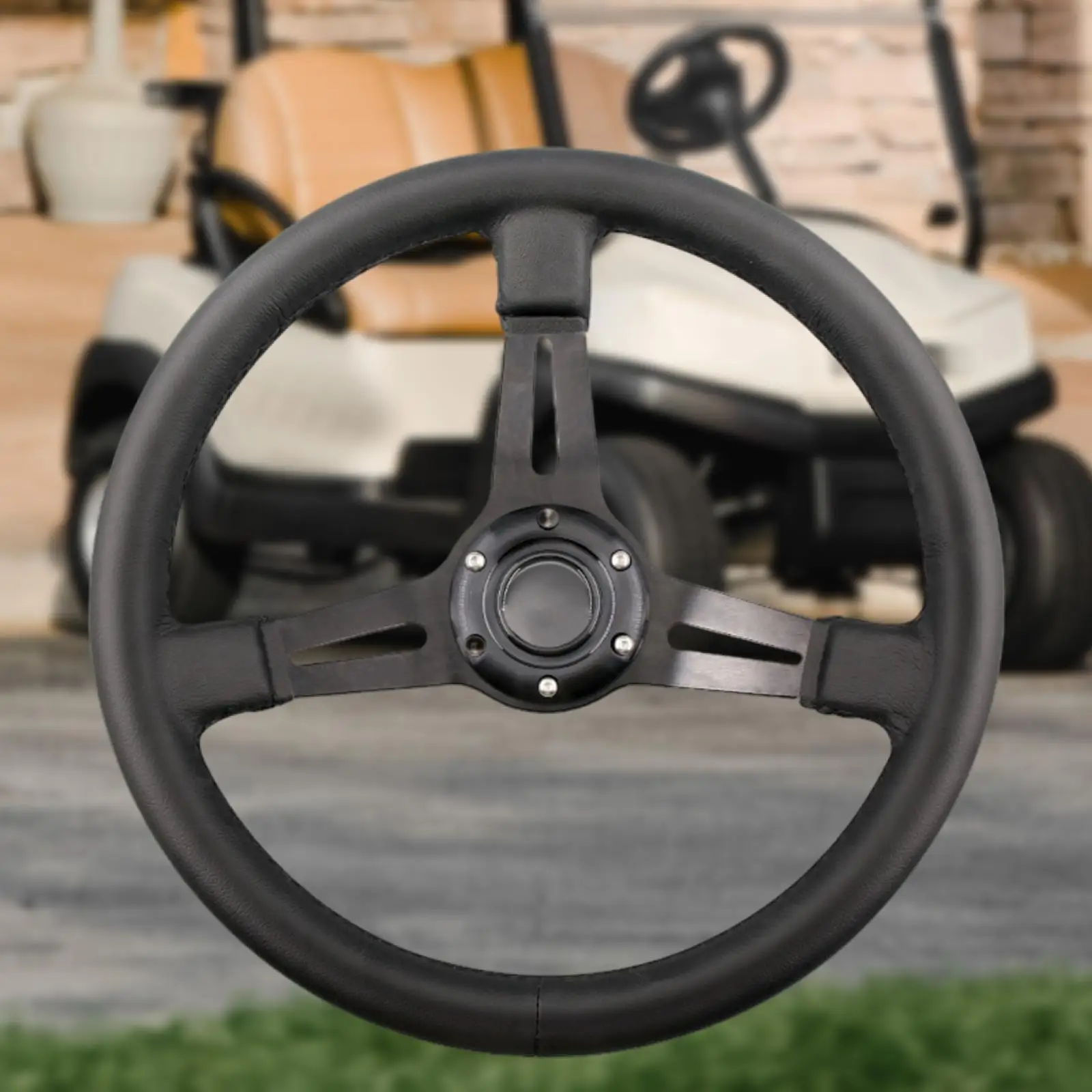 Golf Cart Steering Wheel PU Retrofit Universal PU Leather Outdoor 3 Spoke
Golf Cart Steering Wheel PU Retrofit Universal PU Leather Outdoor 3 Spoke