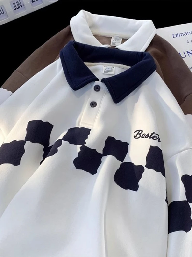 Американская ретро-куртка в клетку для мужчин, весенне-осенняя, с воротником-рубашкой, оверсайз, модная одежда для пар
Американская ретро-куртка в клетку для мужчин, весенне-осенняя, с воротником-рубашкой, оверсайз, модная одежда для пар