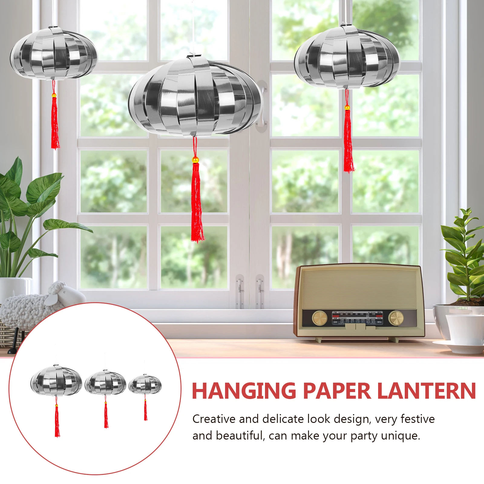 3PCS Mirror Paper Lanterns Decorative Hanging Festive Birthday Party Holiday Scene Layout Ornament Indoor Lighting
3PCS Mirror Paper Lanterns Decorative Hanging Festive Birthday Party Holiday Scene Layout Ornament Indoor Lighting