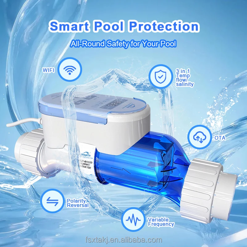 High quality 15G\ 20G\ 25G\ 30G\ 40G\ 50G salt chlorine generator intelligent WiFi APP control OTA upgrade swimming pool salt
High quality 15G\ 20G\ 25G\ 30G\ 40G\ 50G salt chlorine generator intelligent WiFi APP control OTA upgrade swimming pool salt