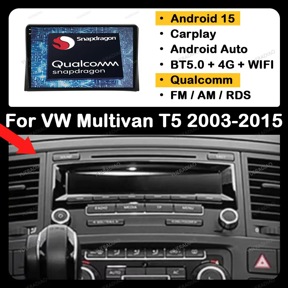 Android 15 Car Radio For Volkswagen Multivan T5 2003 - 2015 Wireless Carplay Auto Multimedia Qualcomm Viedo Player 2DIN 5G WIFI
Android 15 Car Radio For Volkswagen Multivan T5 2003 - 2015 Wireless Carplay Auto Multimedia Qualcomm Viedo Player 2DIN 5G WIFI
