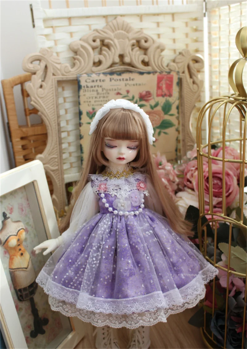 Одежда для куклы BJD подходит для 1/3 1/4 1/6 Blythe Размер фиолетовая кружевная газовая юбка аксессуары для платья
Одежда для куклы BJD подходит для 1/3 1/4 1/6 Blythe Размер фиолетовая кружевная газовая юбка аксессуары для платья