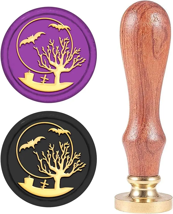 1PC Halloween Wax Seal Stamp Bat Vintage Sealing Wax Stamps Animal Retro 25mm Removable Brass Head Wooden Handle for Envelopes
1PC Halloween Wax Seal Stamp Bat Vintage Sealing Wax Stamps Animal Retro 25mm Removable Brass Head Wooden Handle for Envelopes