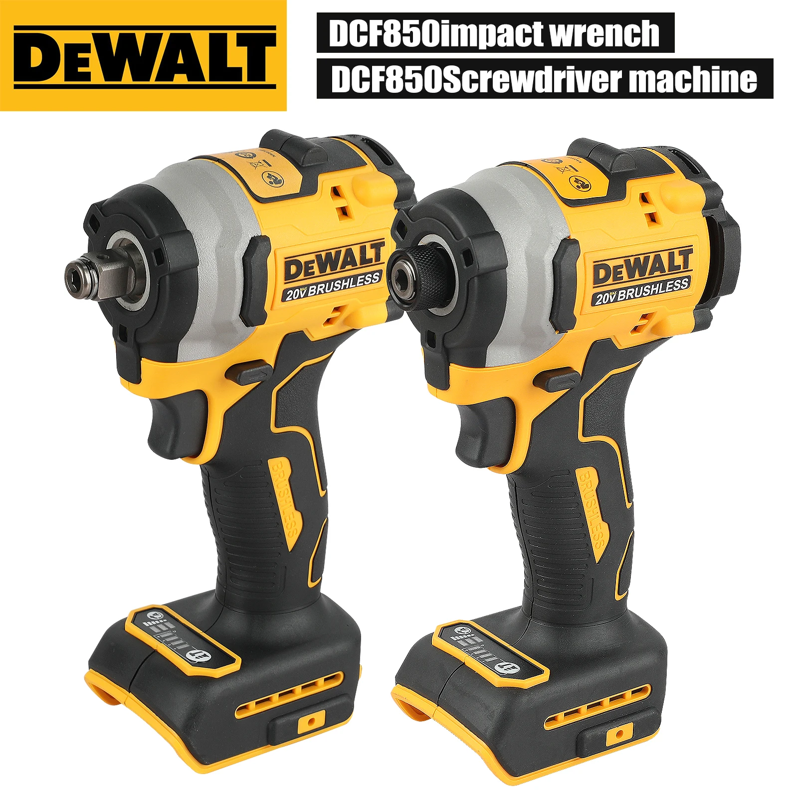 DeWalt DCF850 brushless electric screwdriver/cordless electric wrench 20V rechargeable power tool
DeWalt DCF850 brushless electric screwdriver/cordless electric wrench 20V rechargeable power tool