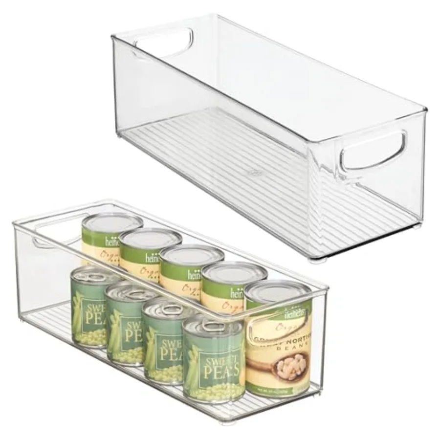 Plastic Stackable Pantry Bin for Kitchen Cabinets or Fridge, Set of 2, Clear, Made in USA
Plastic Stackable Pantry Bin for Kitchen Cabinets or Fridge, Set of 2, Clear, Made in USA