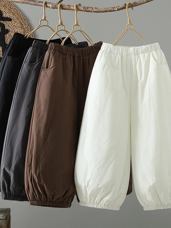 Утепленные хлопковые брюки с широкими штанинами на резинке, свободные, больших размеров, с эффектом похудения, теплые, женские, повседневные, с высокой талией, для зимы
Утепленные хлопковые брюки с широкими штанинами на резинке, свободные, больших размеров, с эффектом похудения, теплые, женские, повседневные, с высокой талией, для зимы