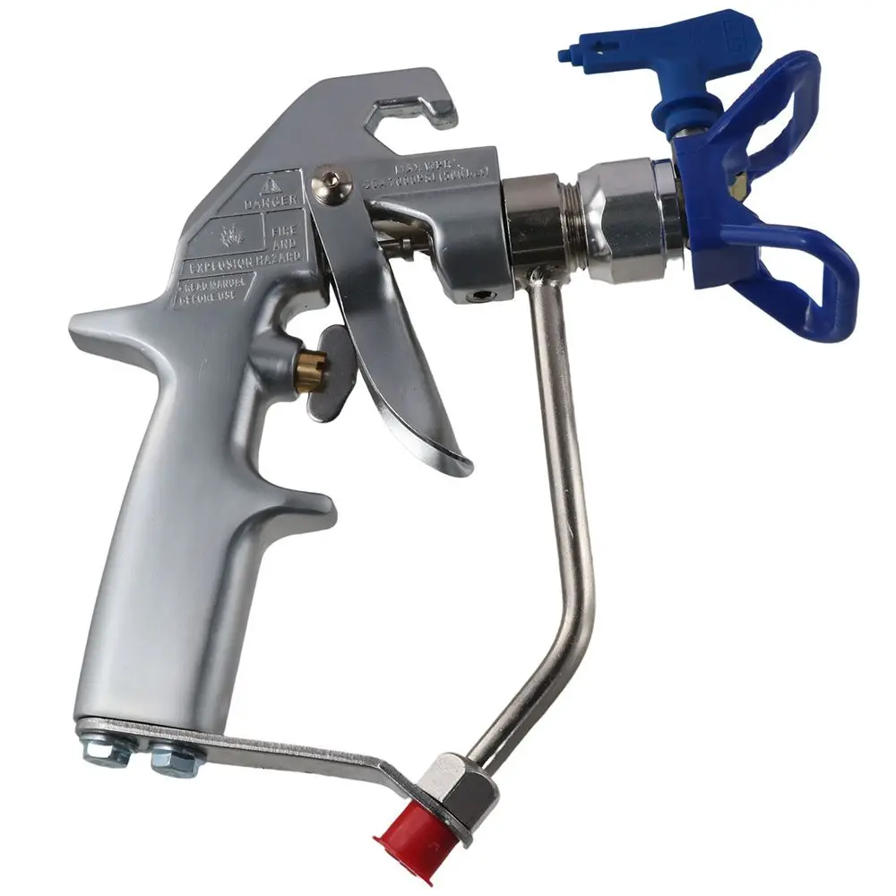 Swivel Joint Plastic Airless Paint Spray Gun Metal Silver with 517 tip and Holder 246240 Most airless Paint Sprayer
Swivel Joint Plastic Airless Paint Spray Gun Metal Silver with 517 tip and Holder 246240 Most airless Paint Sprayer