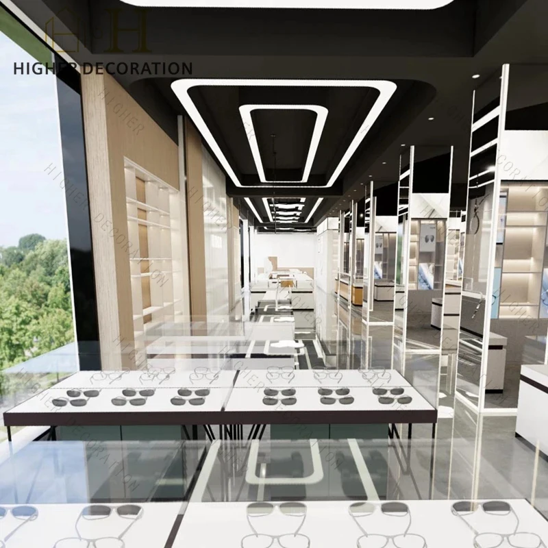 custom.Luxury Eyeglasses Display Sunglasses Display Stand Glass Showcase with Velvet Interior Optical Store
custom.Luxury Eyeglasses Display Sunglasses Display Stand Glass Showcase with Velvet Interior Optical Store