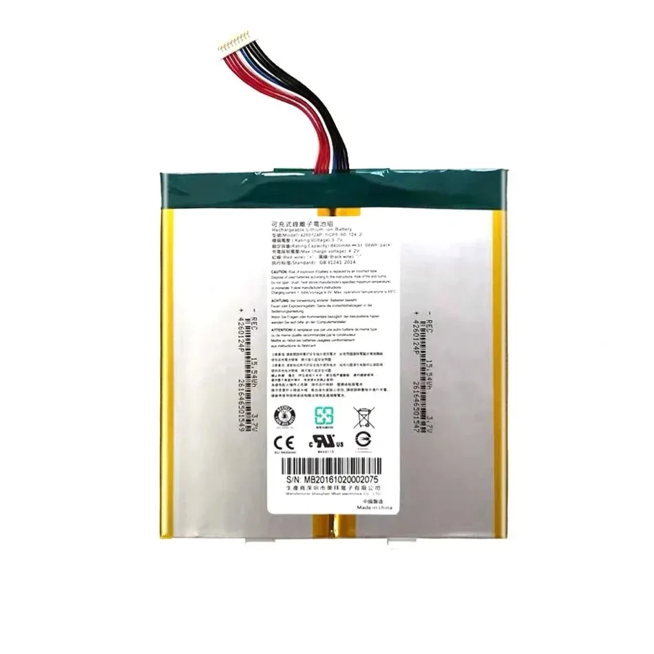 Good Low-Temperature Performance Tablet Battery Lightweight 4260124P 8400mAh For Acer One 10 S1002 Laptop Tablet
Good Low-Temperature Performance Tablet Battery Lightweight 4260124P 8400mAh For Acer One 10 S1002 Laptop Tablet