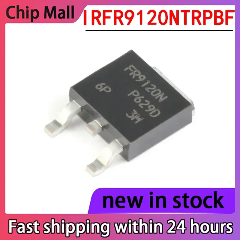 5PCS New IRFR9120NTRPBF Screen Printed FR9120N Packaged TO-252 Field-effect Transistor (MOSFET)
5PCS New IRFR9120NTRPBF Screen Printed FR9120N Packaged TO-252 Field-effect Transistor (MOSFET)