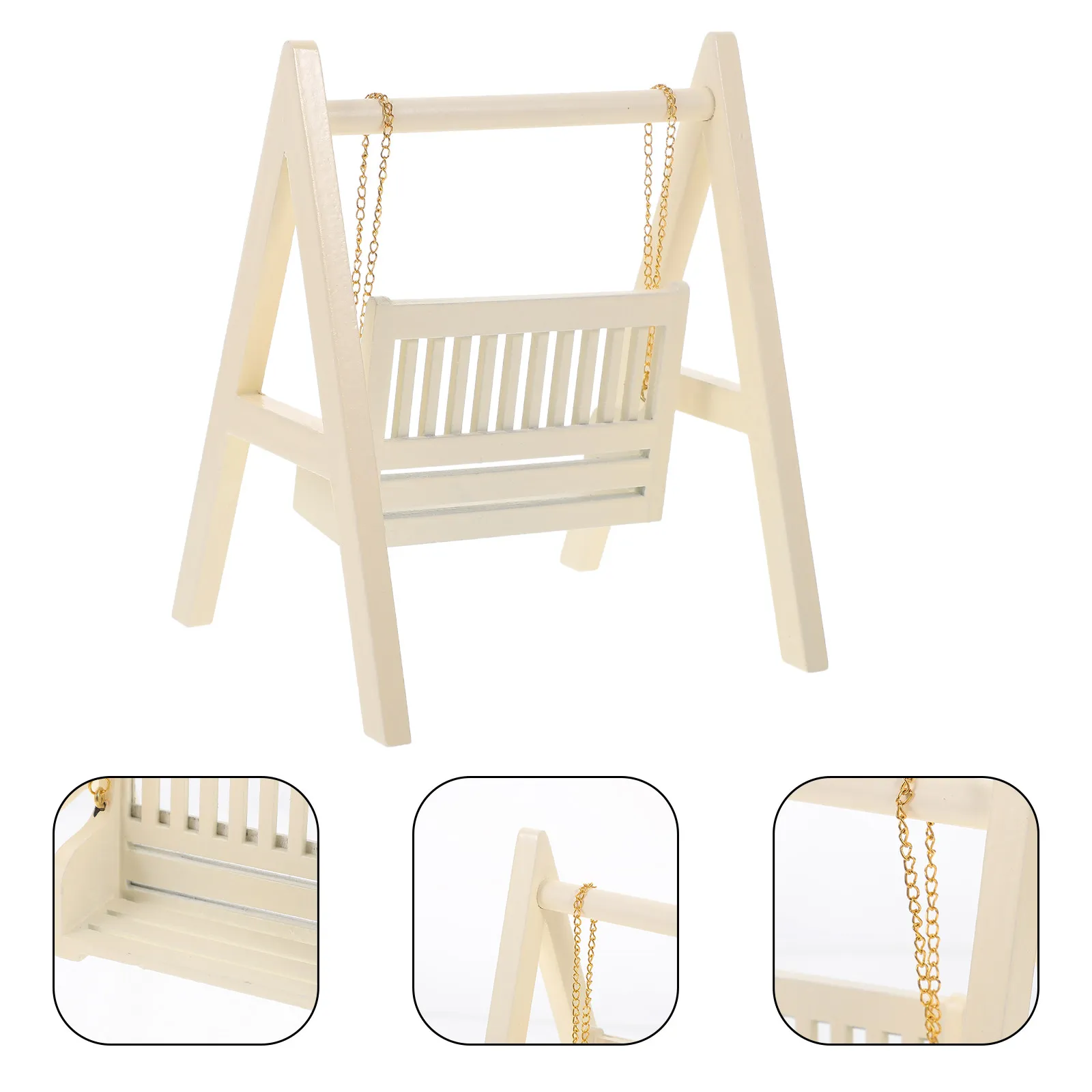 Miniature Swing Dollhouse Accessory Comfortable Swing Chair for Home Ornament Desktop Micro Landscape Decoration
Miniature Swing Dollhouse Accessory Comfortable Swing Chair for Home Ornament Desktop Micro Landscape Decoration