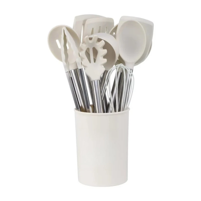 15-Piece Silicon Kitchen Tools with Cooking Stand
15-Piece Silicon Kitchen Tools with Cooking Stand
