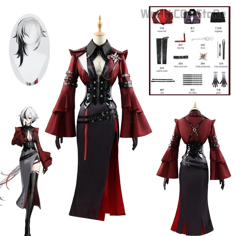 Genshin Impact Concert Uniform Arlecchino The Knave Cosplay Costume Dress Wig Game Suit Halloween Party Outfit Women Clothing
Genshin Impact Concert Uniform Arlecchino The Knave Cosplay Costume Dress Wig Game Suit Halloween Party Outfit Women Clothing