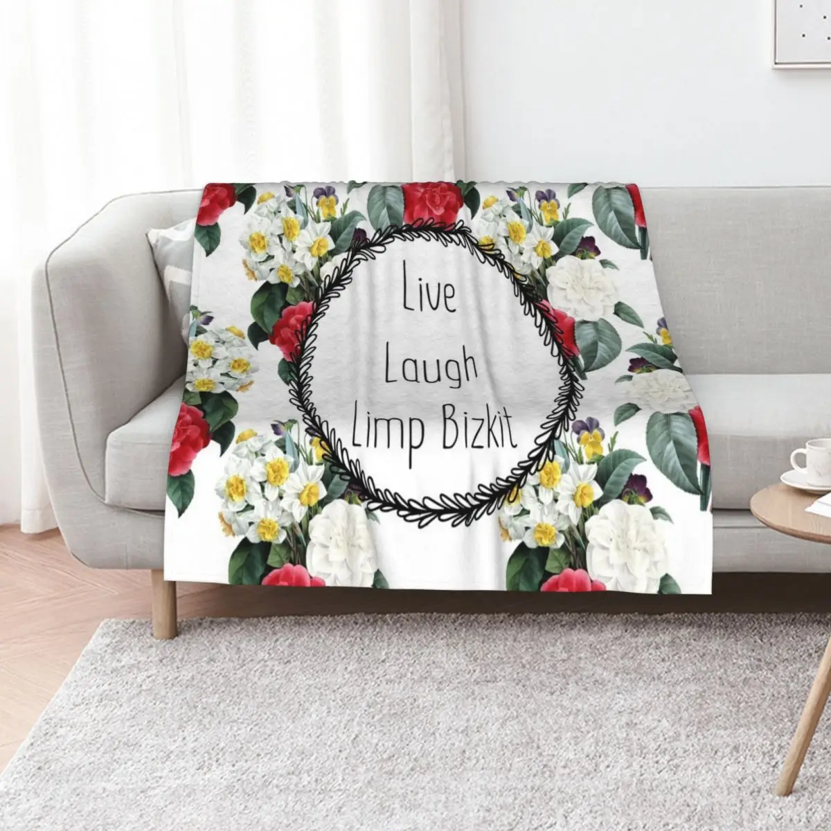 Live Laugh Limp Bizkit Throw Blanket Machine Washable Soft Warm Blanket
Live Laugh Limp Bizkit Throw Blanket Machine Washable Soft Warm Blanket