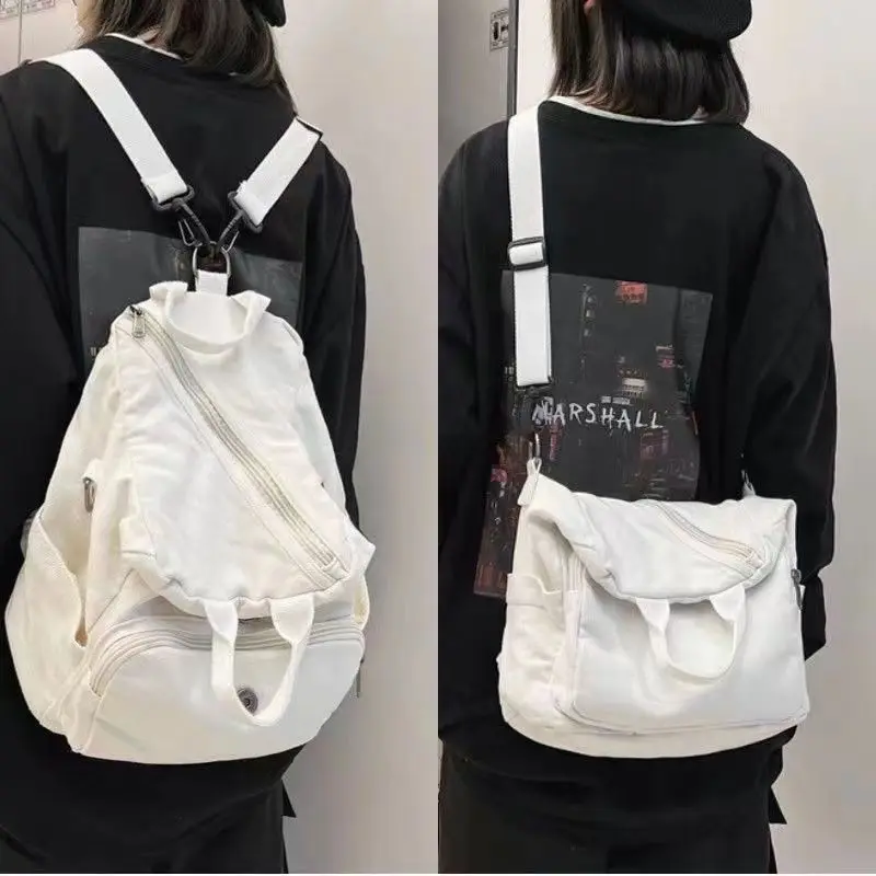 Ins Style College Student Niche Design Washed Canvas Schoolbag Korean Version Simple and Versatile Multi-purpose Backpack
Ins Style College Student Niche Design Washed Canvas Schoolbag Korean Version Simple and Versatile Multi-purpose Backpack