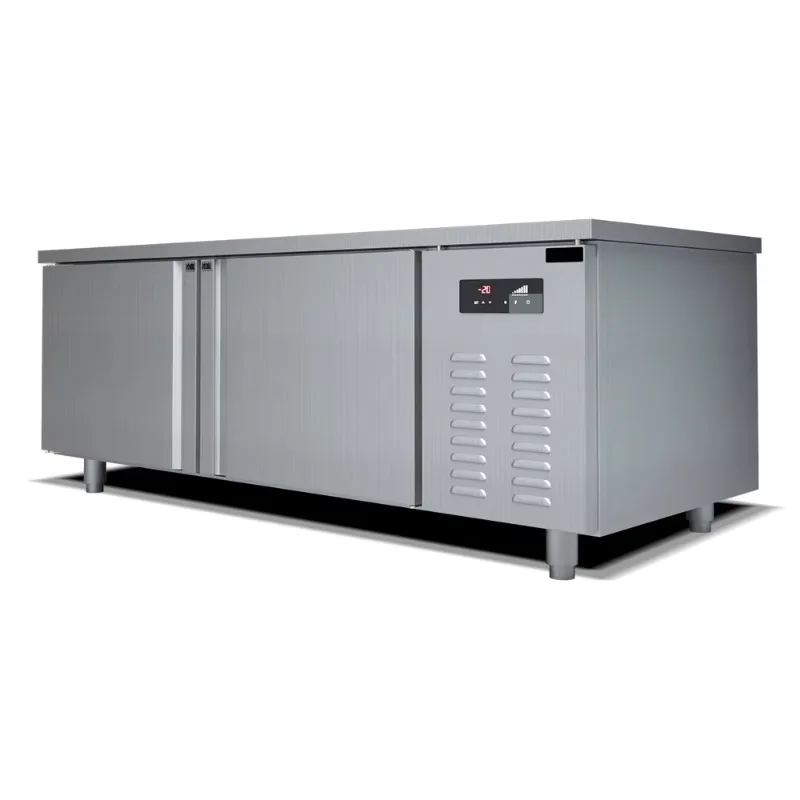 Commercial kitchen stainless steel undercounter freezer workbench single temperature digital control cooling workbench
Commercial kitchen stainless steel undercounter freezer workbench single temperature digital control cooling workbench