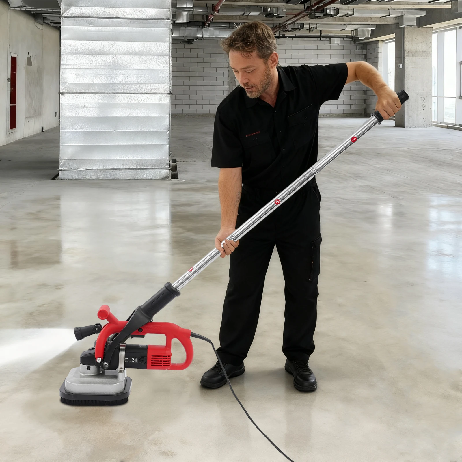 4-Head Concrete Floor Grinder, 3800W Concrete Floor Polisher, Concrete Surface Grinding Machine with Extension Rod 6-Speed
4-Head Concrete Floor Grinder, 3800W Concrete Floor Polisher, Concrete Surface Grinding Machine with Extension Rod 6-Speed