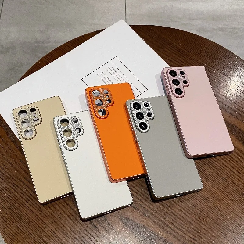 Diamond-encrusted Lens Vegan Leather Phone Case for Samsung Galaxy S25, S25 Plus Shockproof, S25 Ultra Full Coverage Series
Diamond-encrusted Lens Vegan Leather Phone Case for Samsung Galaxy S25, S25 Plus Shockproof, S25 Ultra Full Coverage Series