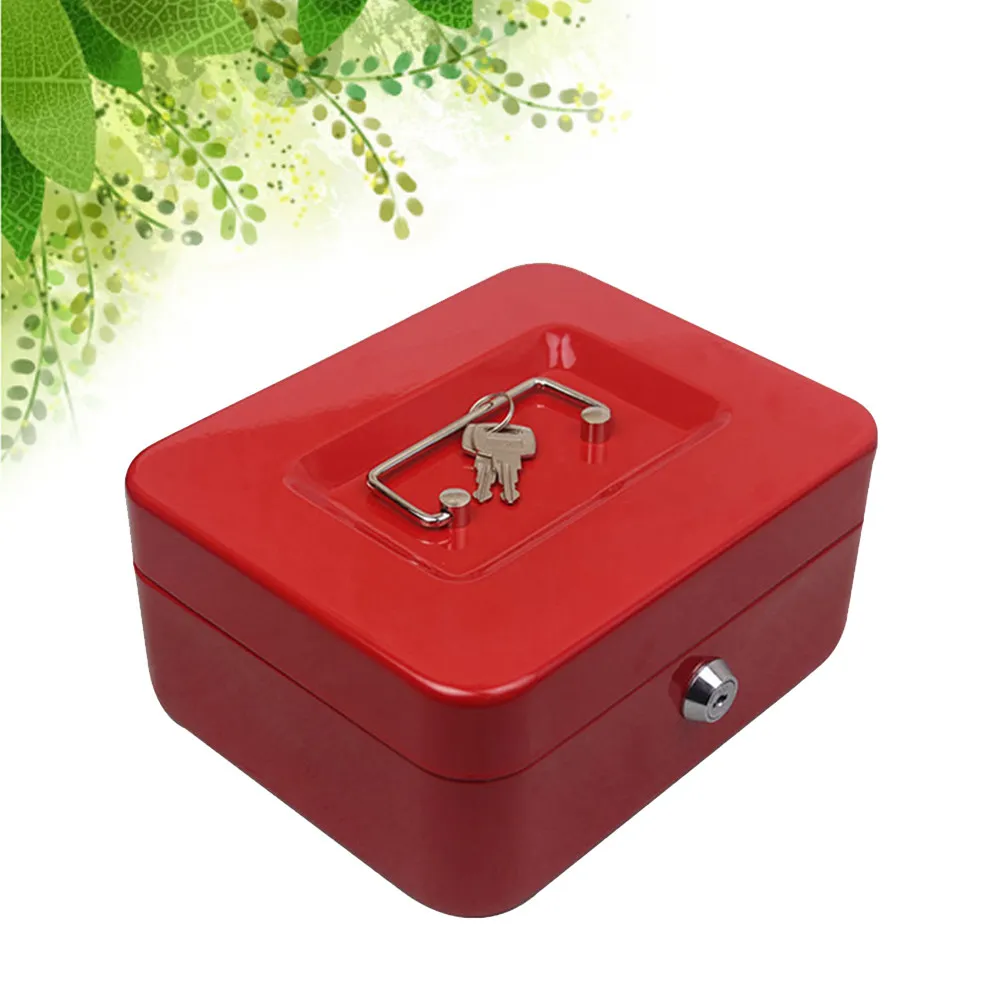 Mini Metal Case 200A 200Mm X 160Mm X 90Mm Red Portable Safe Box With Key Removable Coin Tray Money Bank For Home Saving Storage
Mini Metal Case 200A 200Mm X 160Mm X 90Mm Red Portable Safe Box With Key Removable Coin Tray Money Bank For Home Saving Storage