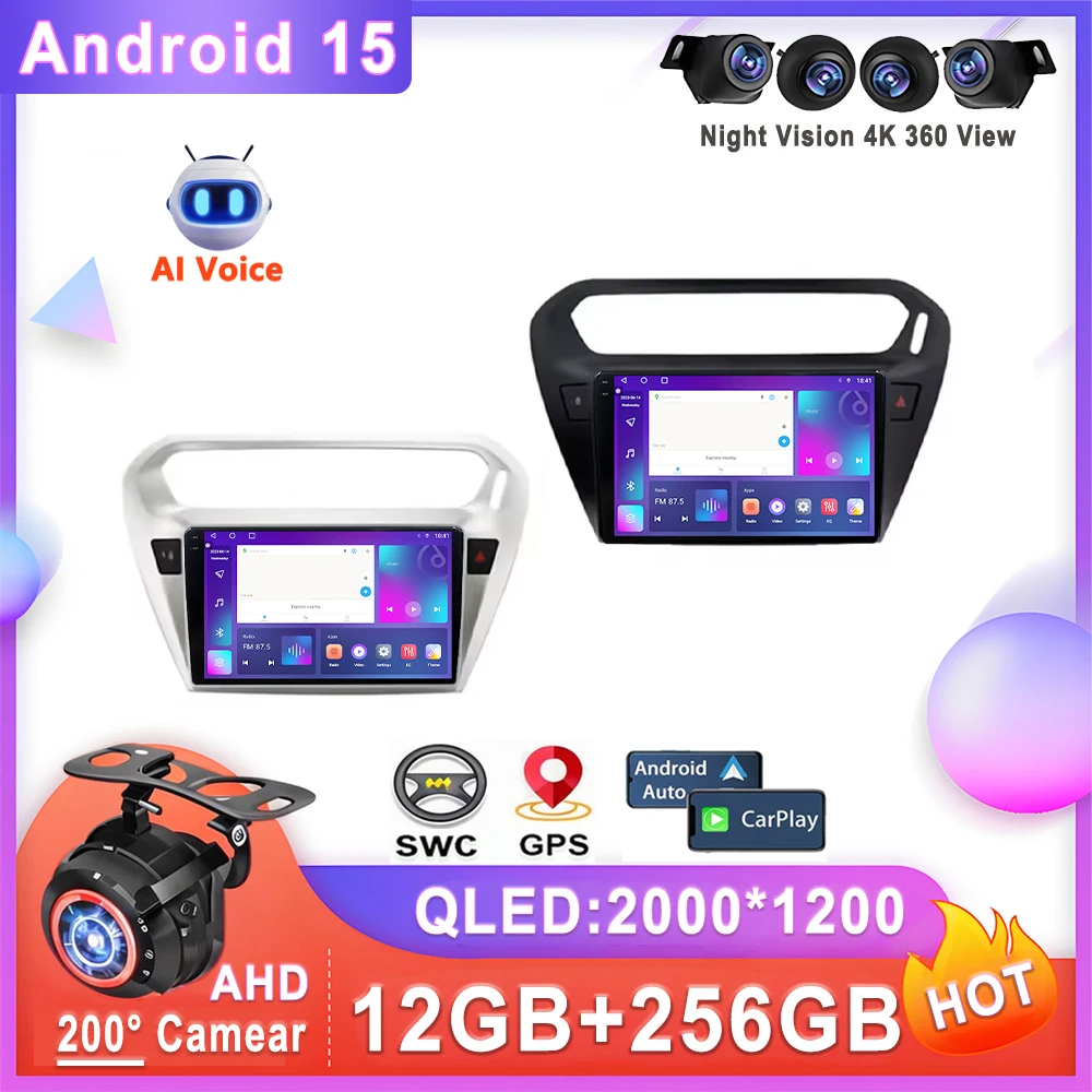 Car Radio Android 15 For Peugeot 301 Citroen Elysee 2013-2018 Stereo Head Unit No 2din DVD Multimedia Player QLED Screen 2K 5G
Car Radio Android 15 For Peugeot 301 Citroen Elysee 2013-2018 Stereo Head Unit No 2din DVD Multimedia Player QLED Screen 2K 5G
