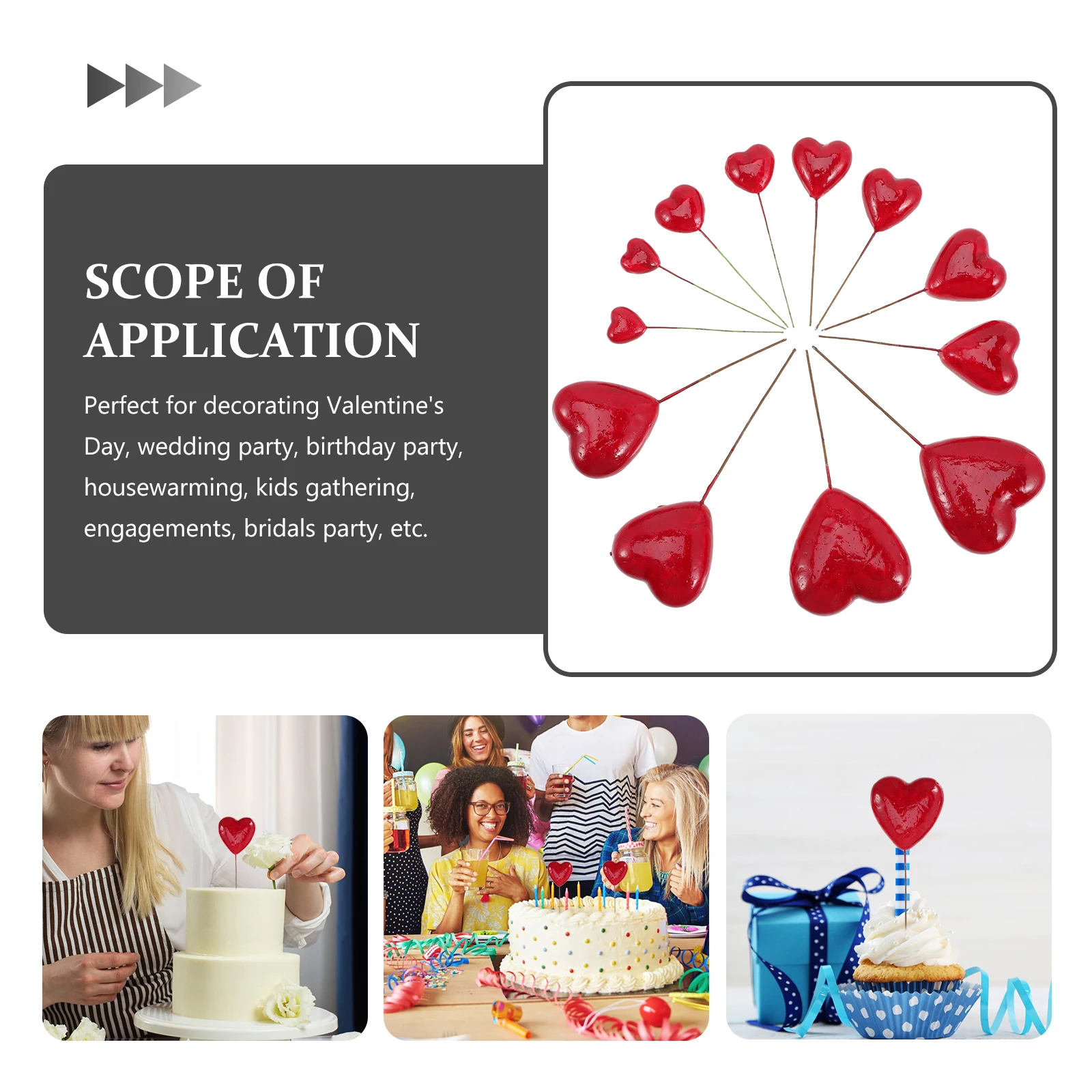 24pcs Heart Shaped Cake Toppers Foam Picks for Wedding Party Valentine Day Cupcakes Fruits Dessert Decorations
24pcs Heart Shaped Cake Toppers Foam Picks for Wedding Party Valentine Day Cupcakes Fruits Dessert Decorations